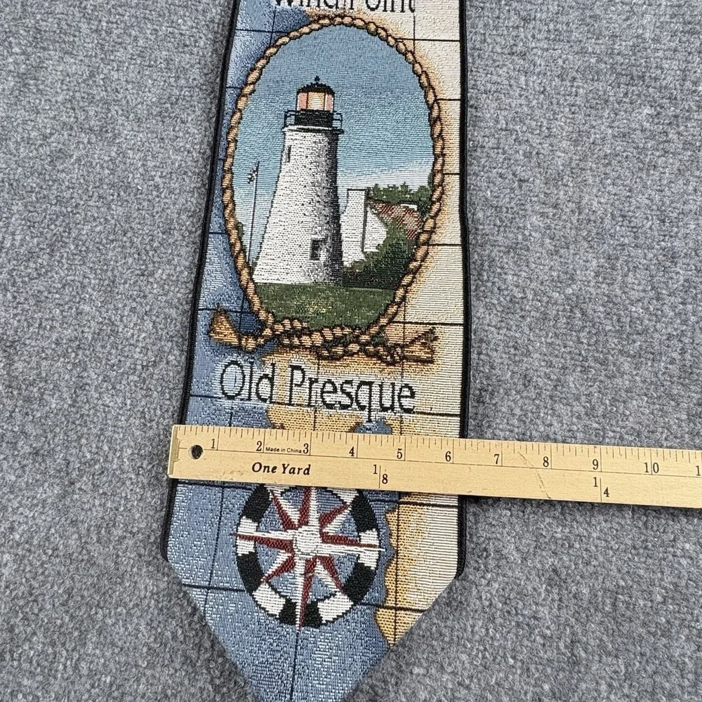 Vintage Lighthouses Of The Great Lakes Bell Pull Wall Hanging‎ Nautical Coastal